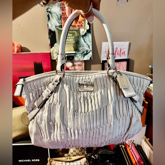 Coach Handbags - Coach Madison Sophia Gathered Leather Satchel
